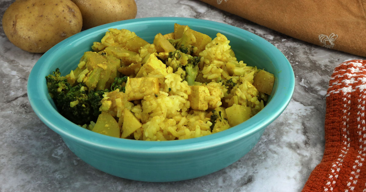 Yellow curry tofu