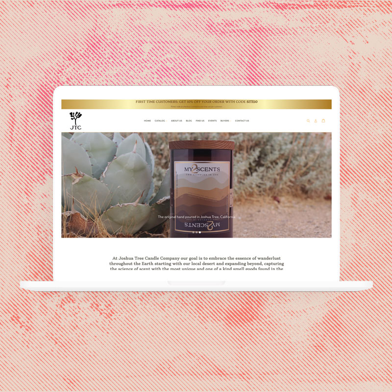 Joshua Tree Candle Co. website