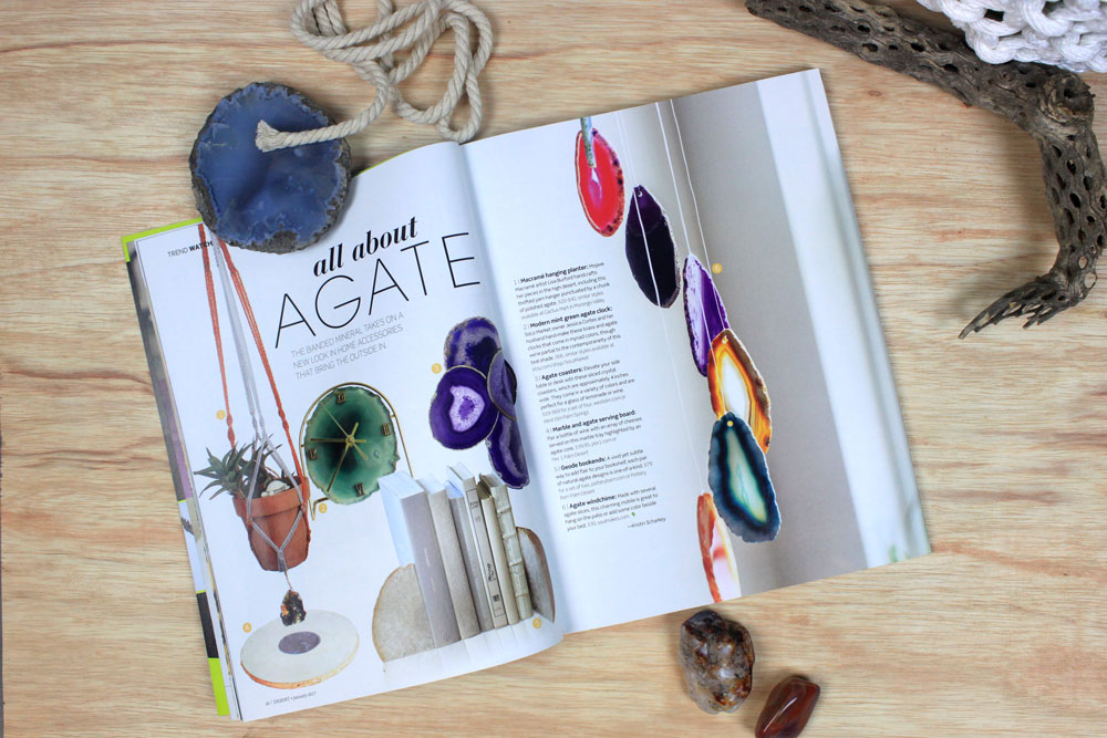 Mojave Macrame in the agate product article of Desert Magazine