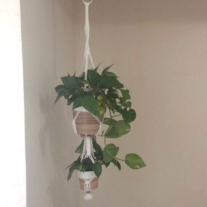 Double Layer Macrame Plant Hanger